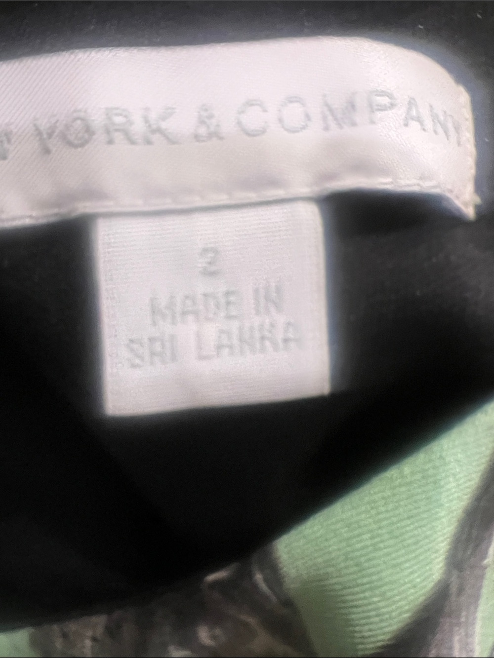 NEW YORK & CO Sleeveless Black Dress with Mint Floral Panel Size 2 - Picture 3 of 3